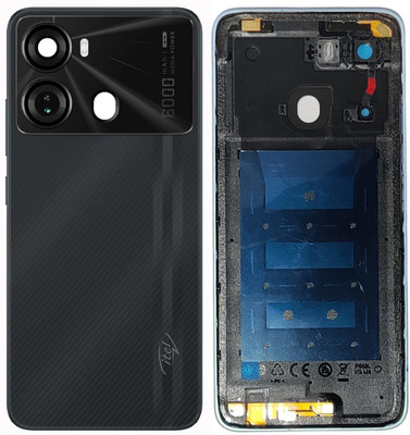 Unique4Ever Itel P40 with Side Volume & Power Buttons Back Panel(Force Black)