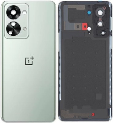 Unique4Ever OnePlus Nord 2T 5G (GLASS) with Camera Ring Lens Back Panel(Jade Fog)