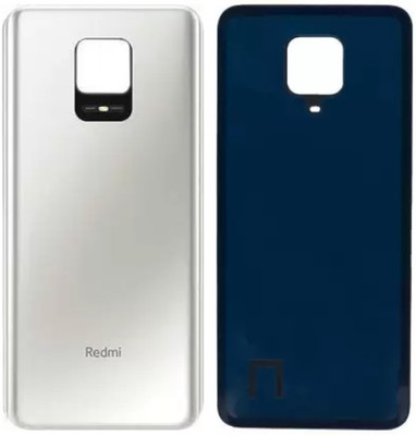 Sandreezz Xiaomi Redmi Note 9 Pro Max (Glass) (with Proper Logo) Back Panel(Glacier White)