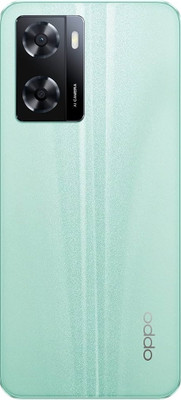 LEISURELIC OPPO A57 WITH CAMERA RING GLASS Back Panel(GLOWING GREEN)