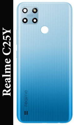 SMART realme C25Y ( With Side Volume & Power Buttons Camera Lens ) Back Panel(Glacier Blue)