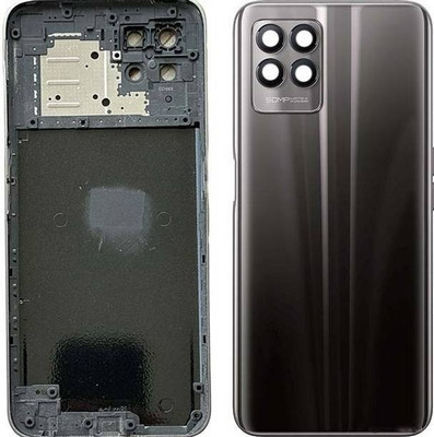 SRaccessories Realme 8i (Housing Body) (Side Keys with Middle Body) Full Panel(Space Black)