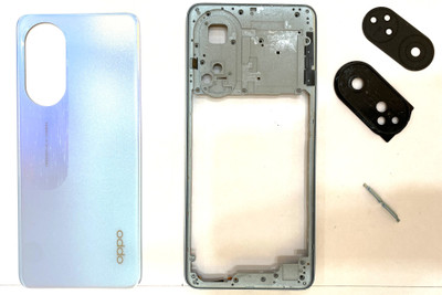 Tag Ezzy Oppo Original A98 With Volume Keys & Camera Lens Housing Body Full Panel(Dreamy Blue)
