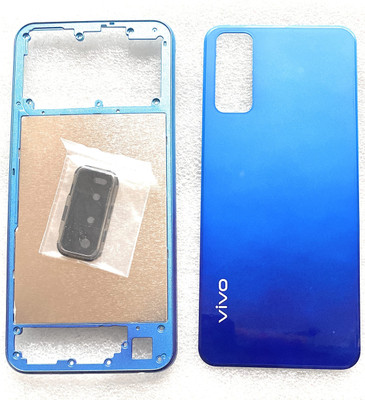 SSP TELECOM Vivo y20, y12s , y12g , y20s, Back Panel(Blue, white multi colour)