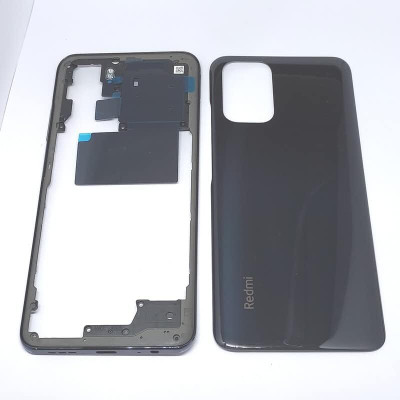 FixHub Redmi note 10/note 10s BODY BACK GLASS COMPATIBLE Back Panel(BLACK)