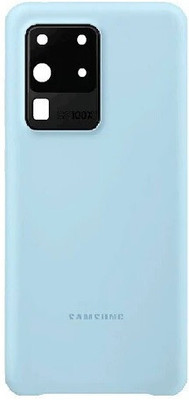Docile campatible for Samsung Galaxy S20 Ultra body cover Back Panel(Blue)
