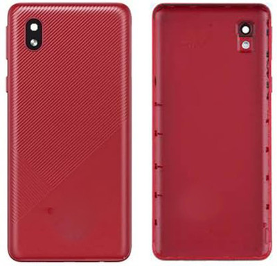 imbi Samsung Galaxy M01 Core Power and Volume Button Camera Glass Back Panel(Red)