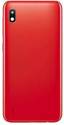 imbi Samsung Galaxy A10 Power And Volume Button Camera Glass Back Panel(Red)
