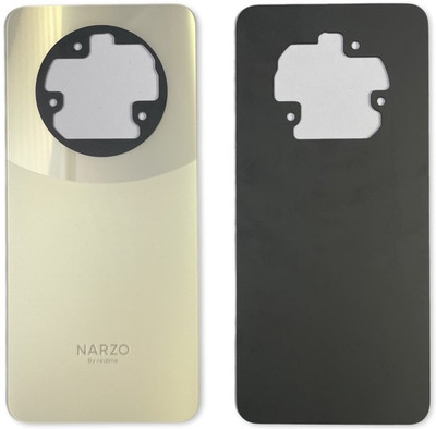 Unique4Ever realme Narzo 70 Pro 5G (Glass) Premium Quality Back Panel(Glass Gold)