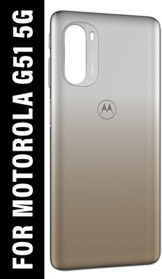 SUFO Motorola G51 5G Full Back Panel(Bright Silver)