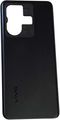 Sparevilla VIVO T1 PRO 5G Back Door Glass Replacement Mobile Back Panel(Black)