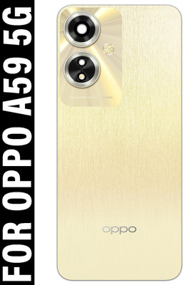 Safa OPPO A59 5G With Camera Glass Back Panel(Silk Gold)