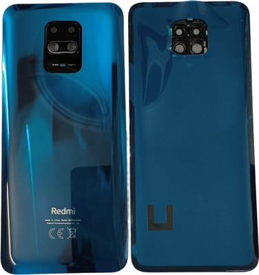 Flipkart SmartBuy Redmi Note 9 Pro (with Camera Ring Lens) Glass Back Panel(Aurora Blue)