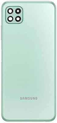Sandreezz Samsung Galaxy A22 (5G) (Housing Body) (Side Keys with Middle Body) (with Proper Logo) Back Panel(Mint)