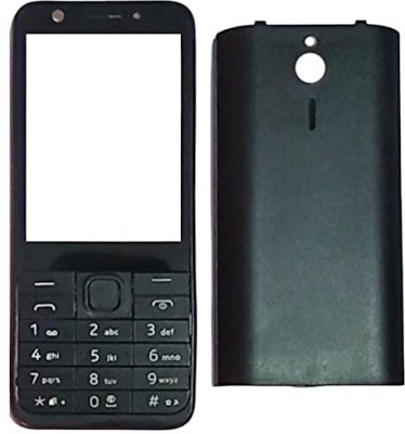 ASLIVE NOKIA 230 Nokia 230 OG Front and Back Body Panel Housing Black color Pack of 1 Front & Back Panel(Black)