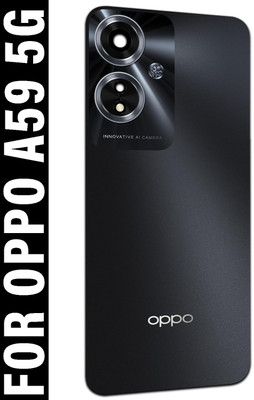 SUFO OPPO A59 5G With Camera Glass Back Panel(Starry Black)