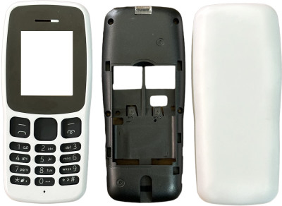 imbi Nokia 106 2018 Front Back and Middle Body With Keypad Full Panel(White)