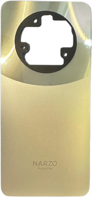KezeMize Realme Narzo 70 Pro 5G (Best Quality)(With Proper Logo) Back Panel(Glass Gold)