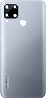 FixHub Realme C15 BACK PANEL COMPATIBLE Back Panel(silver)