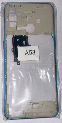 SRaccessories Oppo A53 Middle Ring Bezel Plate Front Panel(Blue)