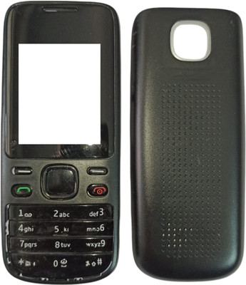 imbi Nokia 2690 Mobile Phone Panel Front Back Body With Keypad Front & Back Panel(Black)