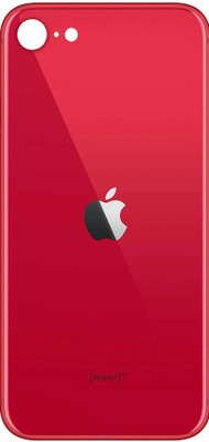FLOUNDER APPLE IPHONE SE 2020 GLASS WITH PROPER LOGO Back Panel(RED)