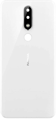 Flipkart SmartBuy Nokia 5.1 Plus ( with Camera Ring Glass Lens ) Back Panel(White)