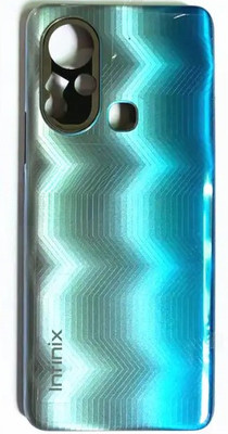 Sandreezz Infinix Hot 11s (X6812) (with Proper Logo) Back Panel(Silver Wave)