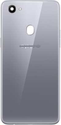 Unique4Ever Oppo F7 (with brand logo) Plastic Back Panel(Silver)