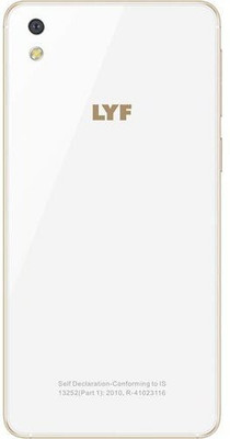 Flipkart SmartBuy LYF Water 1 Back Panel(White)