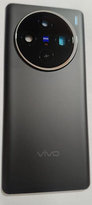 KezeMize Vivo X100 (Best Quality)(With Camera Lens)(With Proper Logo) Back Panel(Asteroid Black)