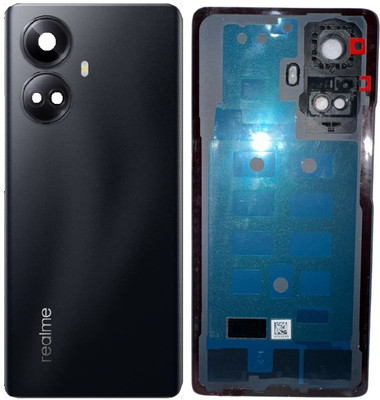 Sandreezz Realme 10 Pro+ (with Camera Ring Glass Lens) (Best Quality) (with Proper Logo) Back Panel(Dark Matter Black)