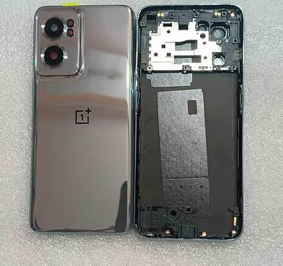 SPAREASP OnePlus Nord CE 2 Full Body (Ring+Panel) With Camera Lens Back Panel(Silver)