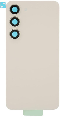 VRAVMO SAMSUNG GALAXY S23 5G (WHITE) WITH CAMERA LENS GLASS Back Panel(WHITE)