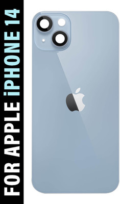 Safa Apple iPhone 14 With Camera Glass Back Panel(Blue)