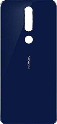 SANDYWORLD Nokia 5.1 Plus Back Glass, Back Panel(Blue)