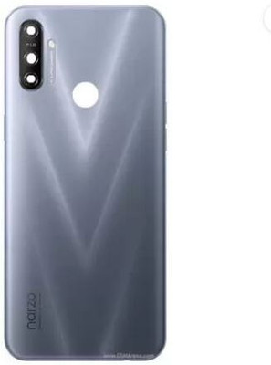 Kraze4blaze Realme Narzo 20A (RMX2050) With Proper Logo Back Panel(Glory Silver)