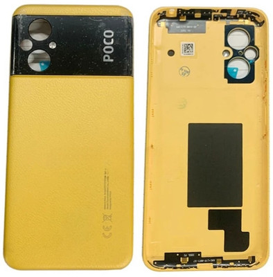 Sandreezz Poco M5 (with Proper Logo) (with Side Volume & Power Buttons) Back Panel(Poco Yellow)