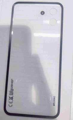 HNVIEW NOTHING PHONE 1 BACK WITH LOGO AND OG BACK GLASS PANEL WITH LOGO AND COMPATIBLE Back Panel(Black)