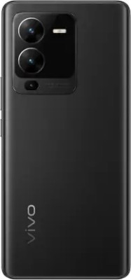 FLOUNDER VIVO V25 PRO (GLASS) WITH CAMERA RING Back Panel(PURE BLACK)