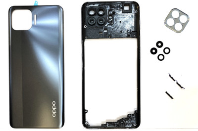 Tag Ezzy Oppo Original F17 Pro With Volume Keys & Camera Lens Housing Body Full Panel(Matte Black)
