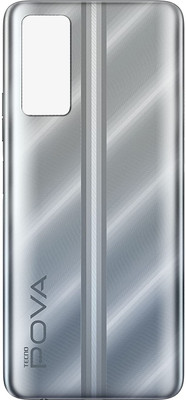 Flipkart SmartBuy Tecno POVA 2 Back Panel(Polar Silver)