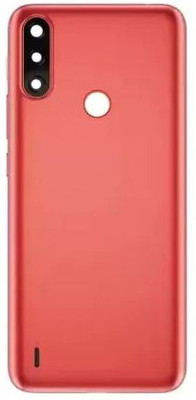 Kraze4blaze Motorola Moto E7 Power (Best Quality)(With Proper Logo) Back Panel(Coral Red)