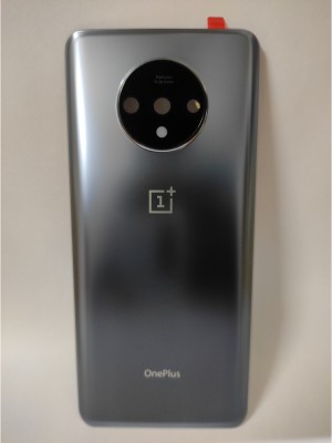 BrewingQ OnePlus 7T(Glass) With Camera Lens Back Panel(Frosted Silver)