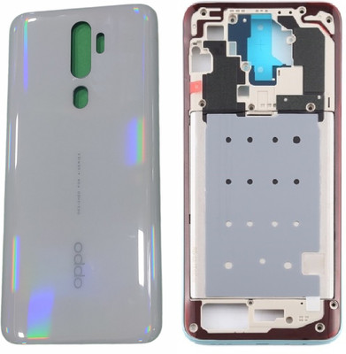 Sandreezz OPPO A9 2020 (Housing Body) (Side Keys with Middle Body) (with Proper Logo) Back Panel(Dazzling White)