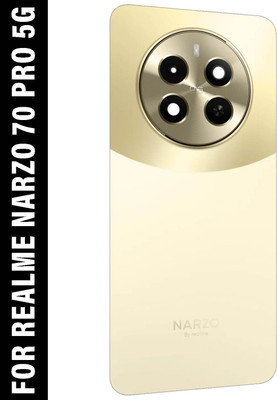 SUFO Realme Narzo 70 Pro 5G With Camera Glass Back Panel(Glass Gold)