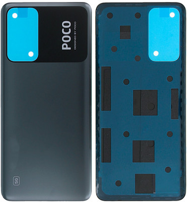 Sandreezz Xiaomi Poco M4 Pro (5G) (Best Quality) (with Proper Logo) Back Panel(Power Black)