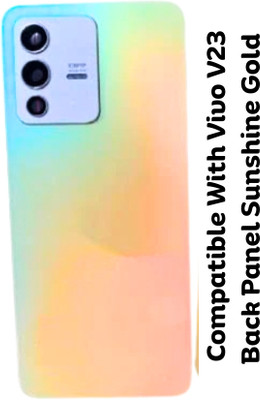 Shkiyo Vivo V23 With Camera Lens And With Proper Logo Back Panel(Sunshine Gold)