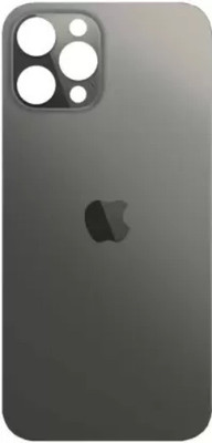 SRaccessories Apple iPhone 12 Pro (Glass) Back Panel(Grey)