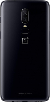 KezeMize OnePlus 6 (with Camera Lens) (with Proper Logo) (Glass) Back Panel(Mirror Black)